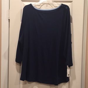 Charter Club Perfectly Soft 100% pima cotton top